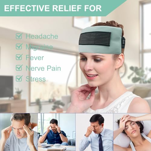 Ice Pack for Injuries Reusable (2-Pack) - Hot & Cold Therapy Gel Pack, Adjustable Cold Compress & Microwaveable Heat Pad for Knee, Ankle, Neck & Elbow Pain Relief