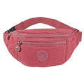 Large Crossbody Fanny Pack with 3-Zipper Pockets,Gifts for Enjoy Sports Festival Workout Traveling Running Casual Hands-Free Wallets Waist Pack Phone Bag Fits All Phones (Pink) - color: Pink