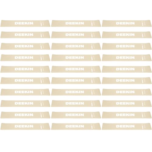 DEEKIN 30 Pcs Resistance Exercise Bands Bulk - color: Light Gray, style: 25-30 Lbs
