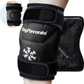 KingPavonini XXL Knee Ice Pack Wrap Around Entire Knee, 1 Pack, Black - style: Black