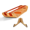 GIBBON SlackBoard, Balance Board Kids & Adults, Slackline Balance Trainer - color: Sunbeam Plus with Stand