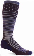 Sockwell Women's Twister Frim Graduated Compression Sock - color: Blackberry, size: Small-Medium