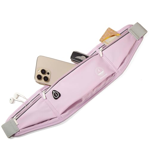 Slim Running Belt Fanny Pack, Phone Holder Waist Pack Money Belt - Lilac - color: X Lilac