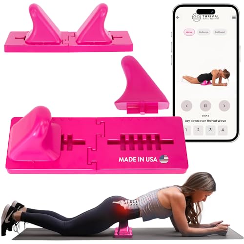 Thrival Wave, Adjustable Psoas Muscle Release Tool, Patented, Pink - color: Pink, size: Thrival Wave