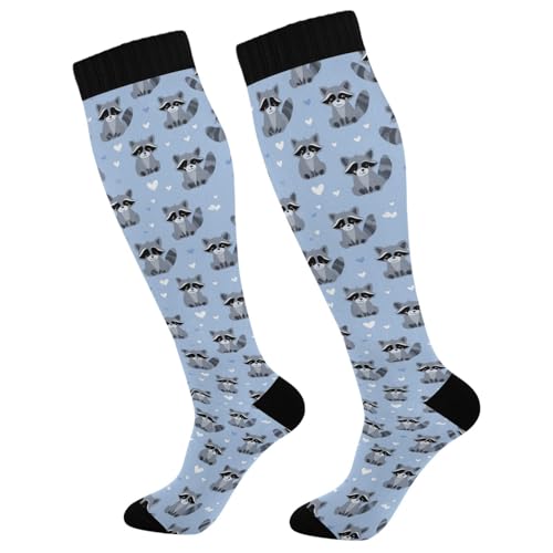 Wusikd Cute Penguin Compression Socks for Women and Men Circulation Long Socks for Athletic Running 1 - color: Multi 3