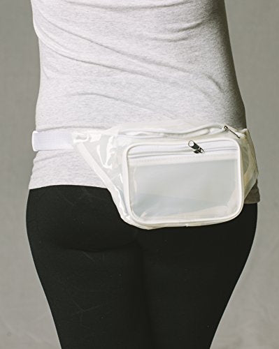 Funny Guy Mugs Clear Transparent Fanny Pack, White - color: Transparent White