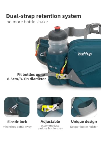 Lightweight Sports Fanny Pack with Bottle Holder,Waist Pack for Hiking,Running,Cycling & Outdoor Adventures (Blue) - color: Blue
