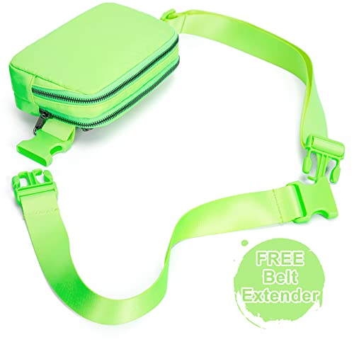 AROME Mini Belt Bag for Women Men Fashion Waist Packs Fanny Pack - color: Neno Green