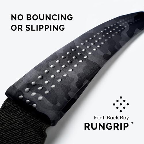 No-Bounce Slim & Secure Running Belt, Fits ALL Phones, Keys, Cards, Gels - color: 3. Black Camo