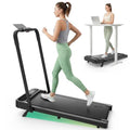 UREVO Strol 2E Pro Smart Walking Pad Treadmill with APP, 12% Incline, Compact Walking Pad with Safety Handle, Plug & Play, Desk Treadmill with LED Display, Walking & Running for Home Office - color: grey