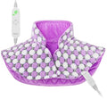 Full Weighted Heating Pad for Neck and Shoulders, Pasonio Large Electric Heated Wrap for Cramps and Pain Relief - 2.4lb Hot Heat Pad with Moist & Dry Heat Therapy Options, Washable- (18"x22") - PYQ03