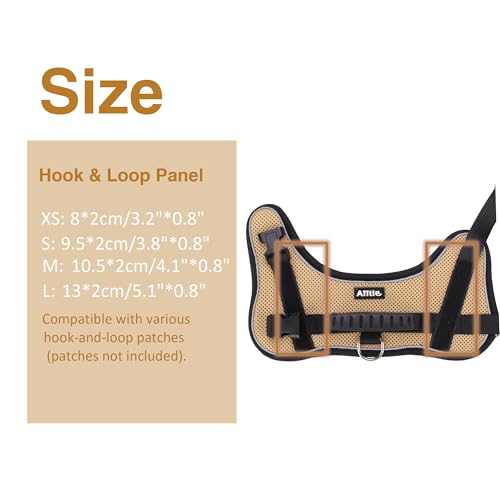 AIITLE No-Pull Dog Harness Reflective Mesh Vest Adjustable, Khaki S - color: Khaki, size: S