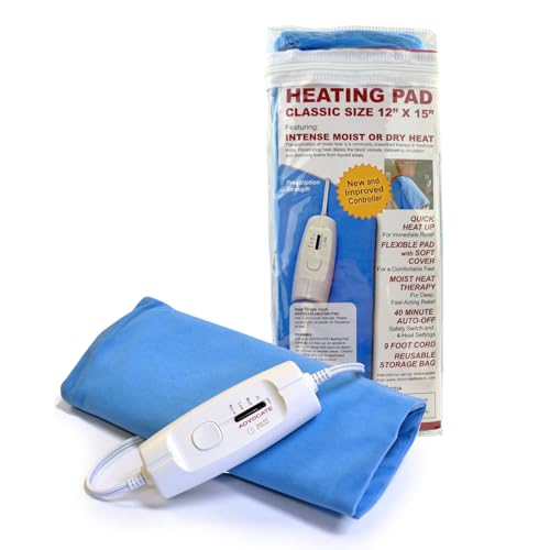 Moist and Dry Heating Pad, 4 Heat Levels, Back Neck Shoulder Relief