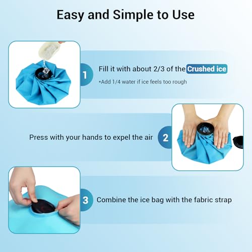 Comfytemp Knee Ice Pack Wrap, Wearable Ice Bags for Injuries Reusable