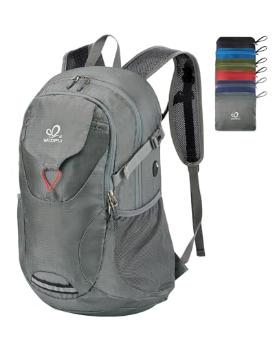 WATERFLY Lightweight Packable Hiking Backpack, 30L Day Pack Grey - color: Grey