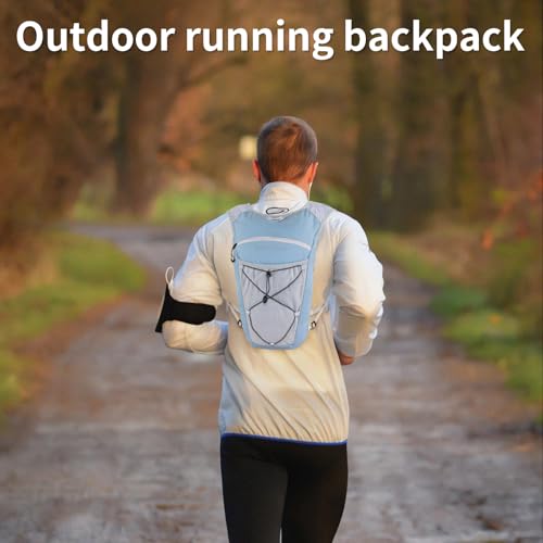 Carey Sten Lightweight Hydration Backpack Running Vest with 1.5L Water Bag - color: light blue