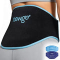 NEWGO Gel Ice Pack for Back Injuries and Pain Relief, 2 Pack Lower Back Ice Pack Wrap for Hot Cold Therapy, Lumbar Surgery, Sciatica, Herniated Disc, Coccyx Tailbone Pain - Black - size: Gel Pack