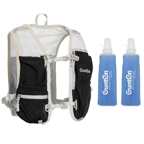 Running Vest for Women Lightweight Hydration Vest for Hiking Marathon Cycling Running Jogging - size: Black, style: Running Vest with 2 Soft Flasks