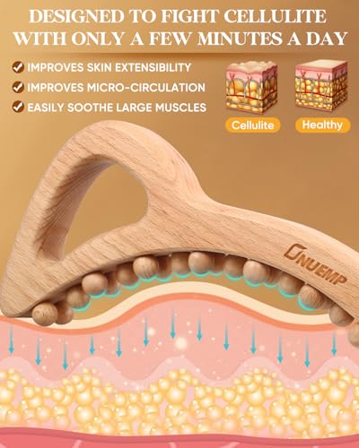 ONUEMP Wood Therapy Massage Tools Cellulite Massager Body Slim Brush - size: Shaper