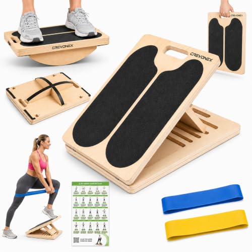 3-in-1 Adjustable Wooden Slant Board for Calf Stretching