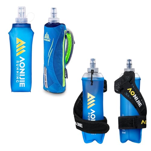 AONIJIE Handheld Running Water Bottle with Running Bottle Strap