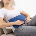 Microwavable Heating Pad with Washable Cover, 8 x 18 Microwave Heating Pad for Neck and Shoulders, Moist Heat Bean Bag Warm Compress for Knee, Joints, Wrist, Abdomen (Dark Blue) - color: 8 X 18" Dark Blue - 1 Pack