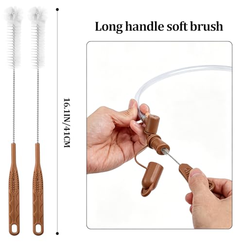 Patelai 2 Set 8 in 1 Reservoirs Hydration Bladder Cleaning Kit - color: Brown