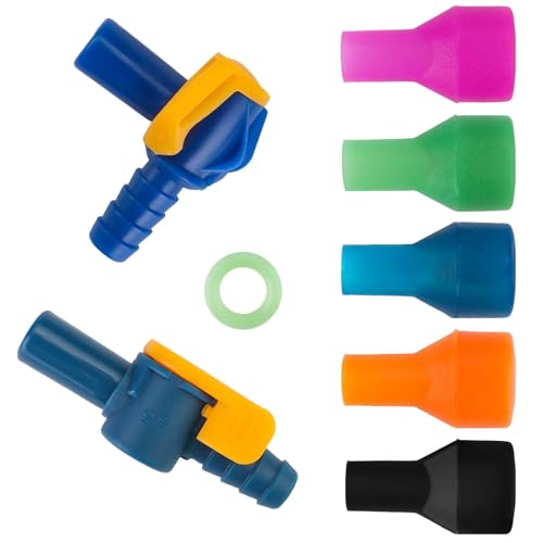 8Pcs Bite Valves Replacement Mouthpieces Set - Compatible with Most Water Bladders and Water Backpacks, Easy to Install Mouthpiece Replacement for Hiking, Biking, Camping Lovers