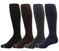 Dr. Motion 4 Pairs Compression Socks for Men, Knee High - color: Pack Mix Solids