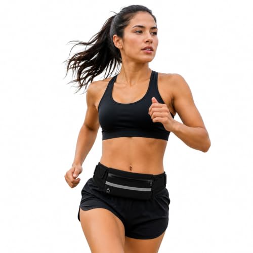 Sport Waist Pack Hydration Running Belt with Water Bottle Holder - color: Green