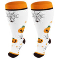 Junely Compression Socks for Women Wide Calf Plus Size Knee High - color: Pumpkin01