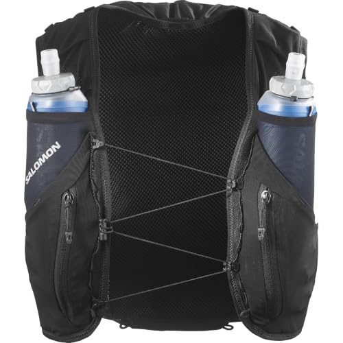 Salomon Unisex Advance Skin 12 | 12 Liter Hydration Trail Running Vest - color: Black, size: Large