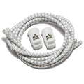 IBUNGEE LACES (Elastic No Tie Shoelaces (Made in the USA) - color: White Reflective, size: 22-inch