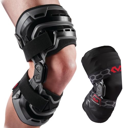 McDavid Heavy Duty Hinged Knee Brace for Men, ACL MCL PCL, Side Stabilizers - size: XX-Large, style: Right Knee