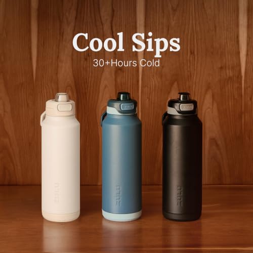 ZULU Powerfill Pro 24oz Stainless Steel Sip or Chug Water Bottle, Glacier - color: Glacier Drift, style: 24oz