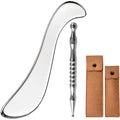 Rena Chris Stainless Steel Muscle Scraper Tool and Acupressure Pen 2-Pieces