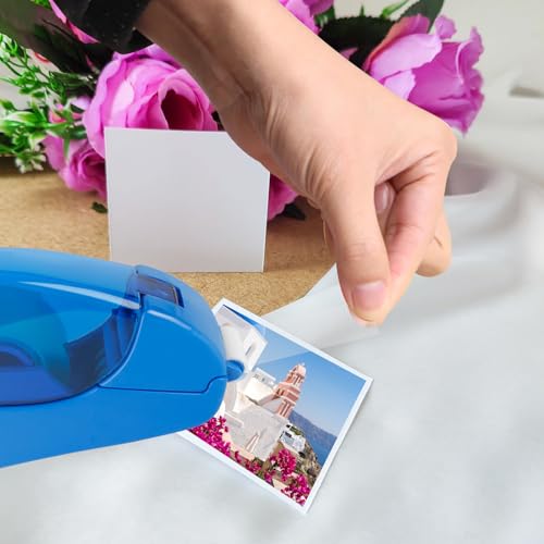 Eagle Automatic Tape Dispenser, Handheld & Portable Design, Office Tape Gun, One-Handed Operation with Safety Blade for Office, Home, DIY or Packaging (Includes 2 Free Tapes)（Blue） - color: Blue