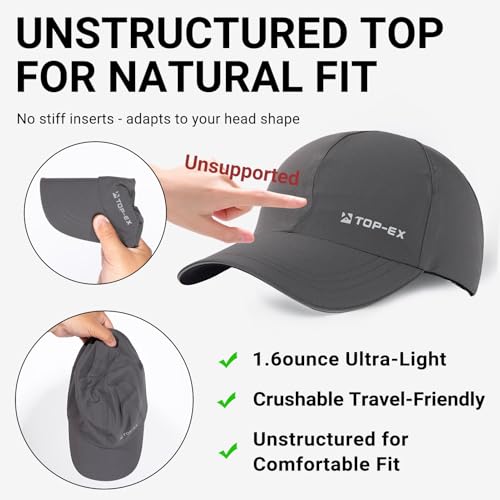 TOP-EX Oversize XL XXL XXXL Baseball Cap Waterproof Running Hat for Extra Large Heads Men - color: Beige, size: Large