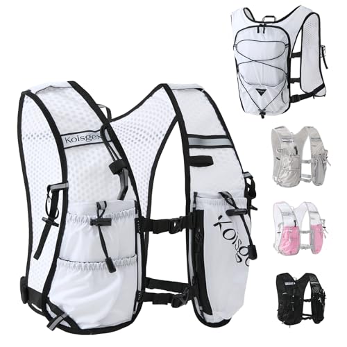 Running Hydration Vest Backpack with 1.5L Bladder for Men Women - color: white, size: without hydration