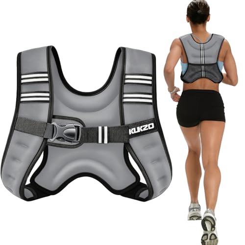 Weighted Vest Woman, 6/8/12/16/20/25/30lb Weight Vest for Women Men - color: Grey, size: 8LB
