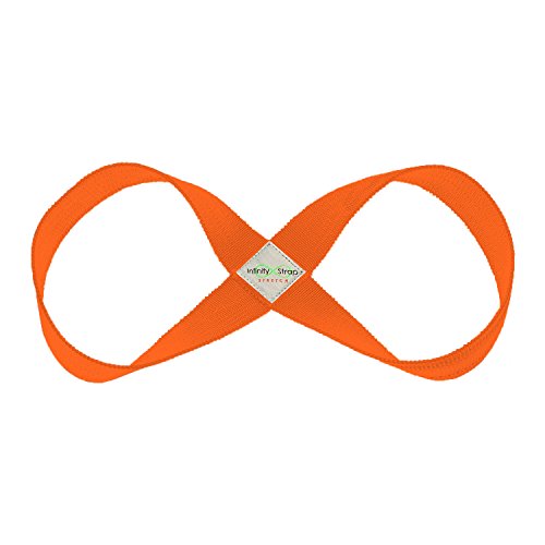 Infinity Yoga Strap for Stretching - Stretch - color: Sunburst, size: Small 13"-16"