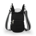 Water Bottle Carrier Bag with Adjustable Strap, for 18/32/40oz Bottle - color: Black