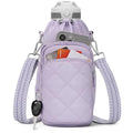 SYTRAH Water Bottle Bag Crossbody，Insulated Holder Purse - color: Purple