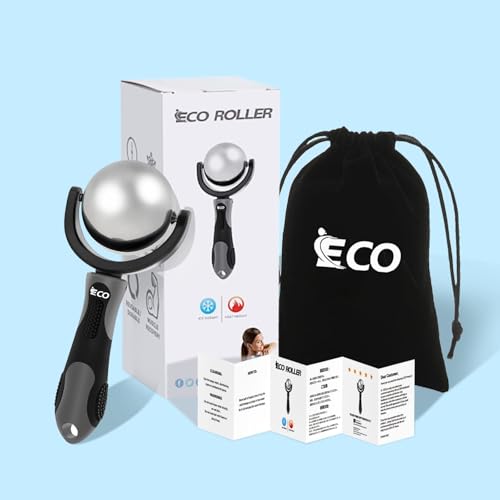 iECO Massage Ice Roller Ball Cold & Heat Therapy Plantar Fasciitis Roller - color: Gray & Black
