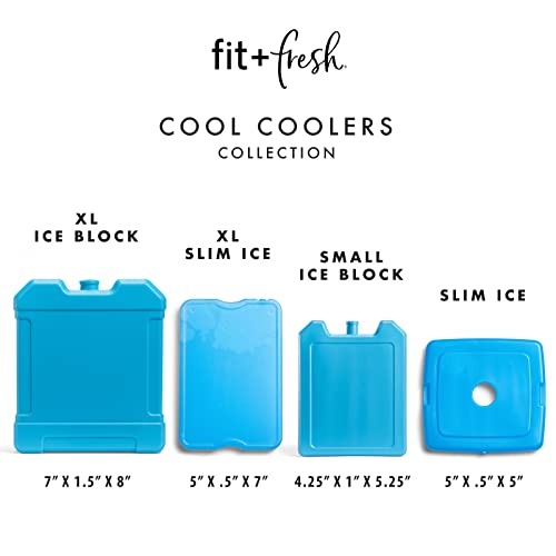 Cool Coolers by Fit & Fresh XL Reusable Cooler Ice Block