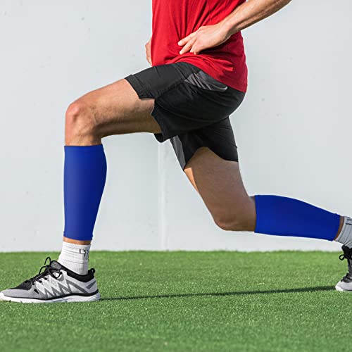Sintege 3 Pairs Calf Compression Sleeves Women Men, S, Black, White, Blue - color: Black, White, Blue, size: Small