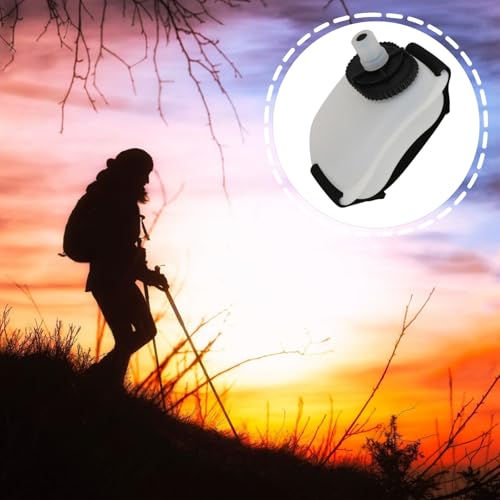 2 PCS Wrist Water Bottle 7oz/200ml Silicone Wearable Handheld Running Water Bottle for Hiking Gym Marathon Training Cycling Camping
