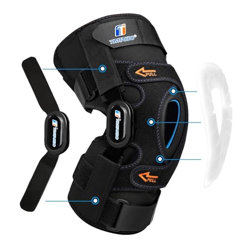 XL Plus Size Hinged Knee Brace with GEL Patella for Women Men Meniscus Tear - size: X-Large