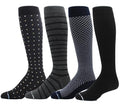 Dr. Motion 4 Pairs Compression Socks for Men, Knee High - color: Mcomp-sl2