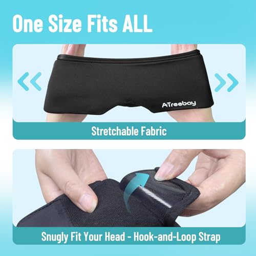 Cooling Eye Mask for Puffy Eyes, FSA Eligible HSA Reusable Eye Ice Pack - color: Black